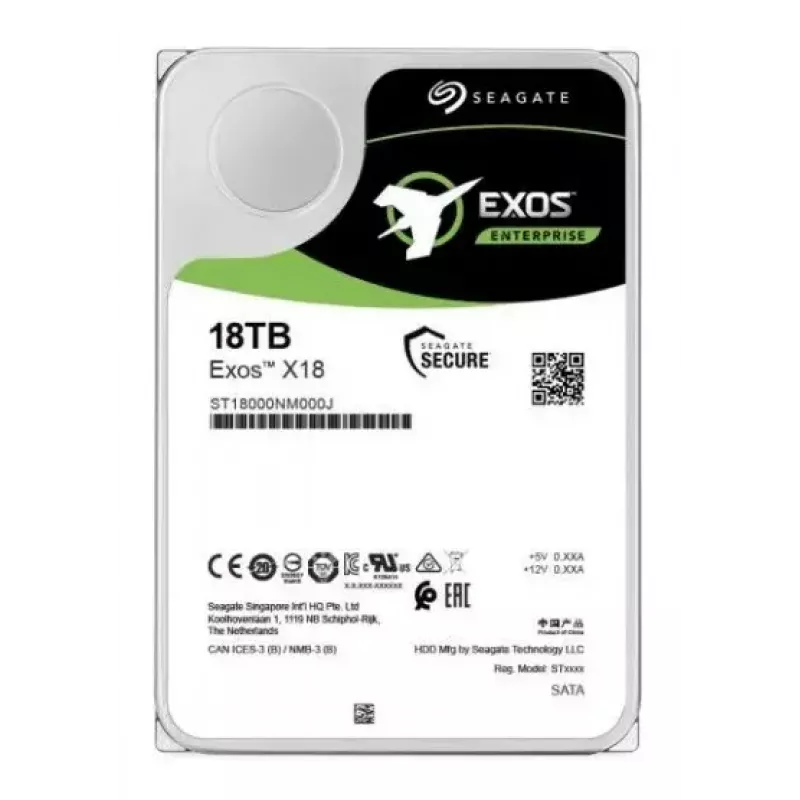 HDD Seagate 18TB 3.5 collu SATA 6Gb/s ST18000NM000J