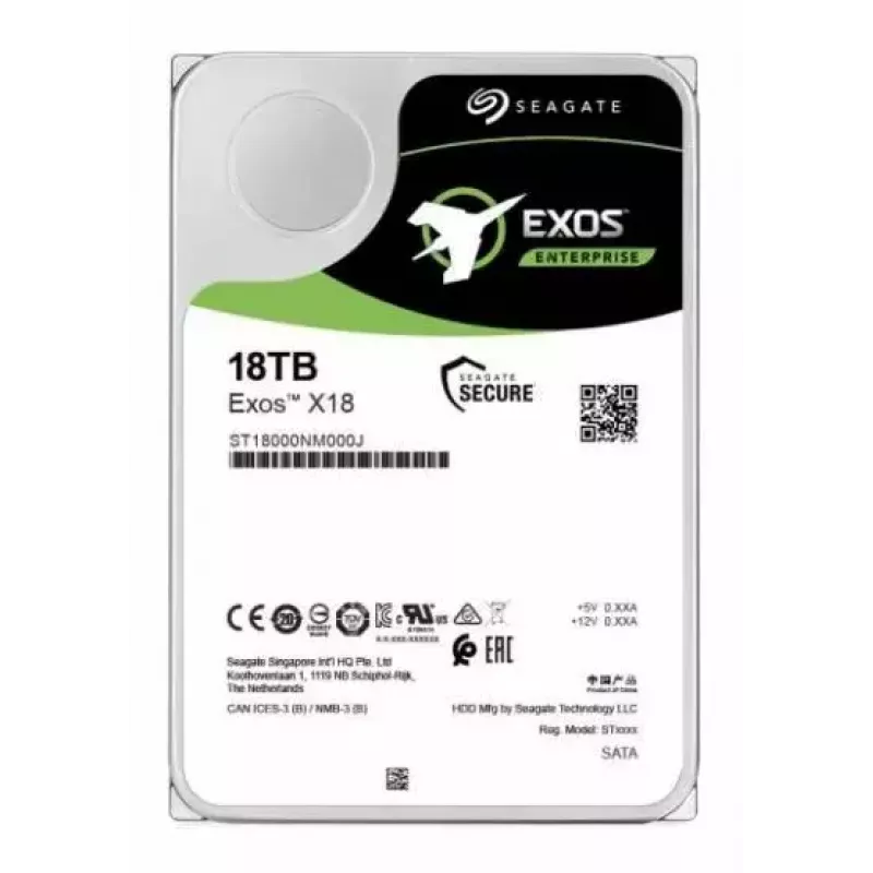 HDD Seagate 18TB 3.5 collu SATA 6Gb/s ST18000NM000J