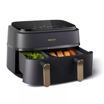 Fritētājs Philips 3000 Series Dual Basket Airfryer NA352/00 — 9 L, 2750 W, divi grozi, 8 programmas, 40–200°C