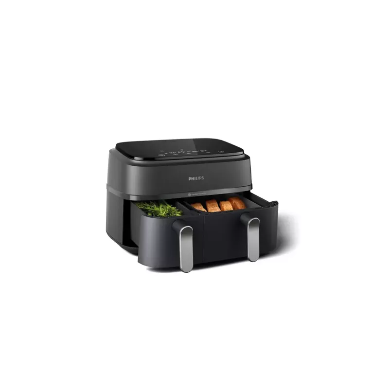 Fritētājs Philips 3000 Series Dual Basket Airfryer NA352/00 — 9 L, 2750 W, divi grozi, 8 programmas, 40–200°C