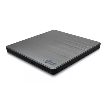 Hitachi-LG Data Storage Slim Portable DVD-Rakstītājs GP60NW60 - USB 2.0 - Sudrabs