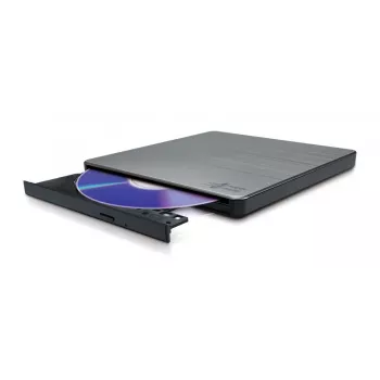Hitachi-LG Data Storage Slim Portable DVD-Rakstītājs GP60NW60 - USB 2.0 - Sudrabs
