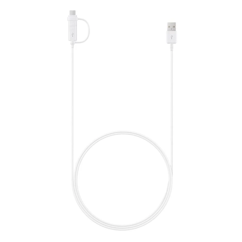 Samsung EP-DG930 USB kabelis 1.5 m balts USB A - USB C / Micro-USB B