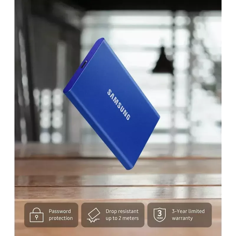 Samsung Portable SSD T7 1 TB USB Type-C 3.2 Gen 2 (3.1 Gen 2) Pelēks