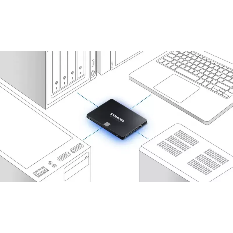 Samsung 870 EVO 500 GB 2,5 collu SATA III V-NAND MLC SSD