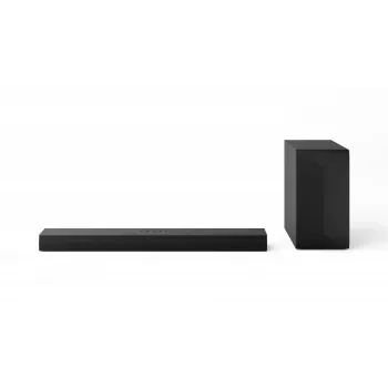 LG S60T skaņas josla 3.1ch, 340W RMS, bezvadu zemfrekvences skaļrunis, Bluetooth 5.3, HDMI ARC, optiskais ieeja, USB, melna