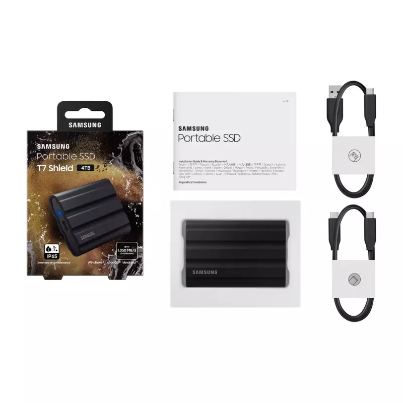 Samsung MU-PE4T0S 4 TB ārējais cietais disks USB Type-C 3.2 Gen 2 (3.1 Gen 2) Melns