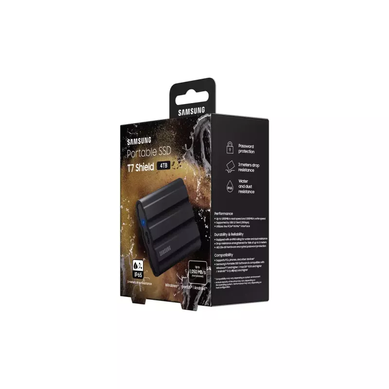 Samsung MU-PE4T0S 4 TB ārējais cietais disks USB Type-C 3.2 Gen 2 (3.1 Gen 2) Melns