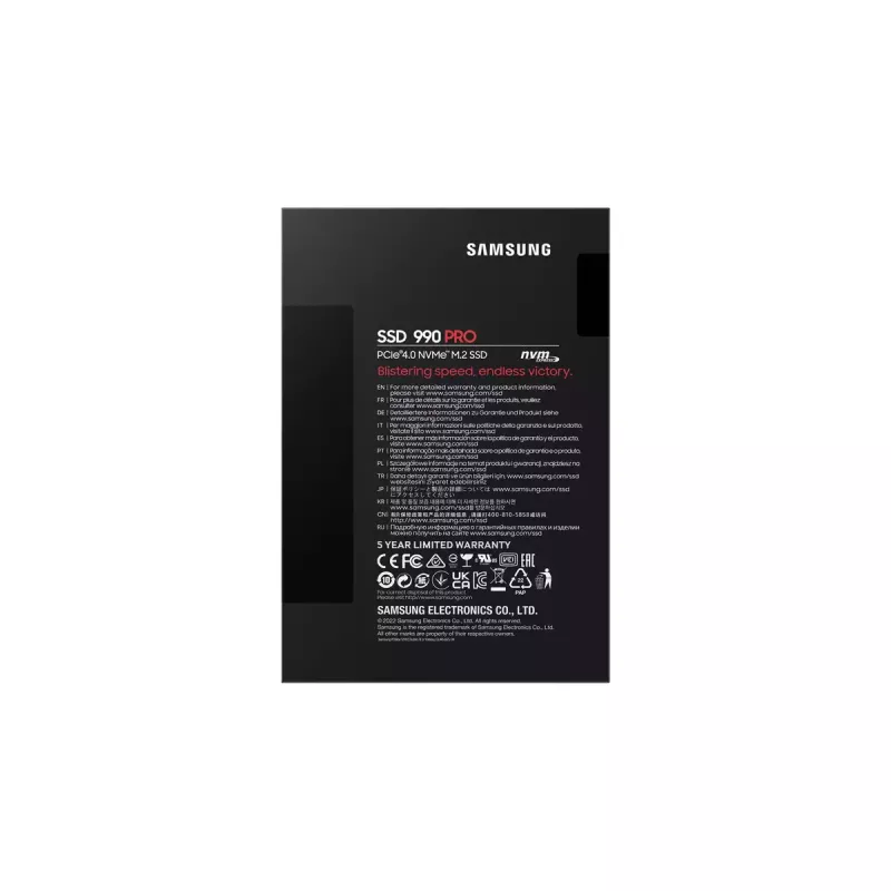 Samsung 990 PRO 1 TB M.2 PCI Express 4.0 NVMe V-NAND MLC