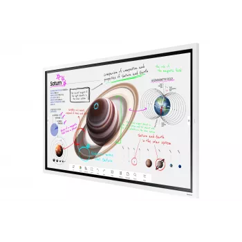 Samsung WM55B interaktīvā tāfele 139,7 cm (55 collas) 3840 x 2160 pikseļi Skārienjutīgs Pelēks, Balts