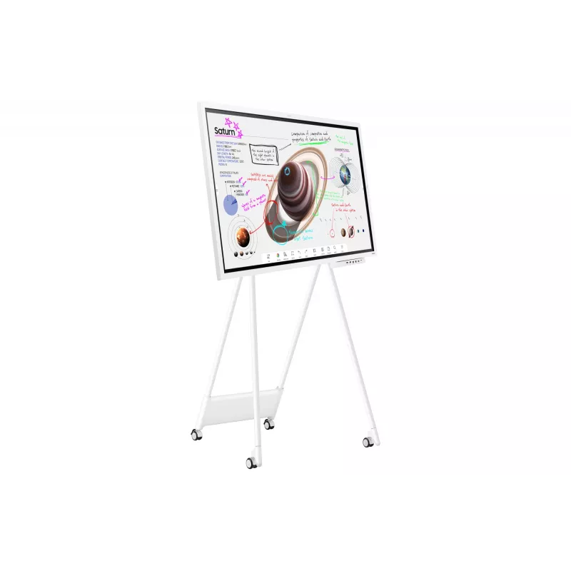 Samsung WM65B interaktīvā tāfele 165,1 cm (65 collas) 3840 x 2160 pikseļi Skārienjutīgs Pelēks, Balts