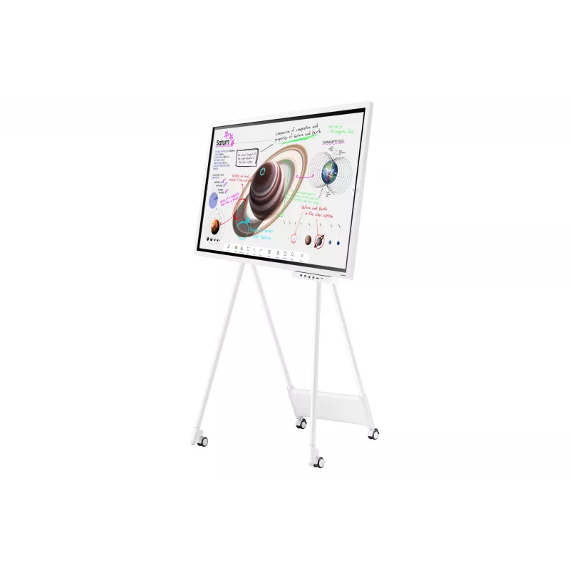 Samsung WM65B interaktīvā tāfele 165,1 cm (65 collas) 3840 x 2160 pikseļi Skārienjutīgs Pelēks, Balts