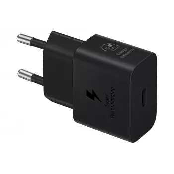 Lādētājs Samsung EP-T2510 25W USB-C ātrai uzlādei, melns, 1 m kabelis