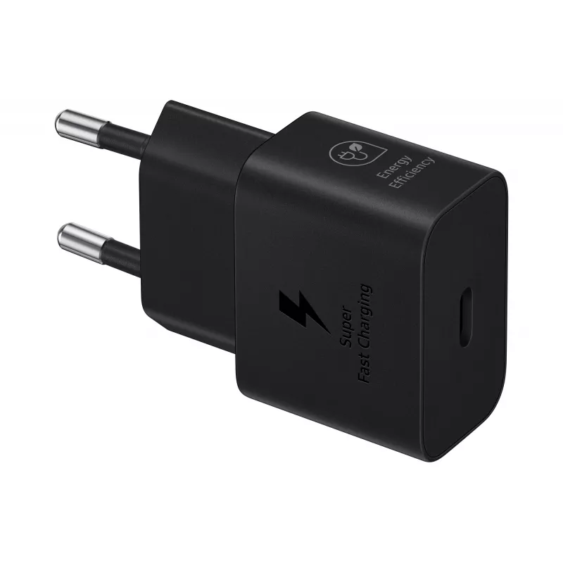 Lādētājs Samsung EP-T2510 25W USB-C ātrai uzlādei, melns, 1 m kabelis