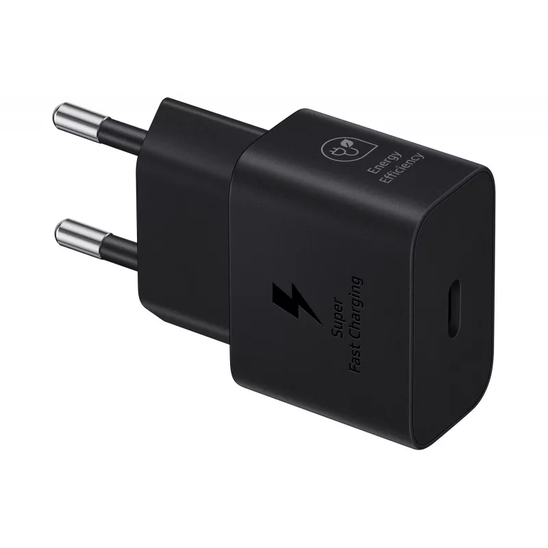 Lādētājs Samsung EP-T2510 25W USB-C ātrai uzlādei, melns, 1 m kabelis