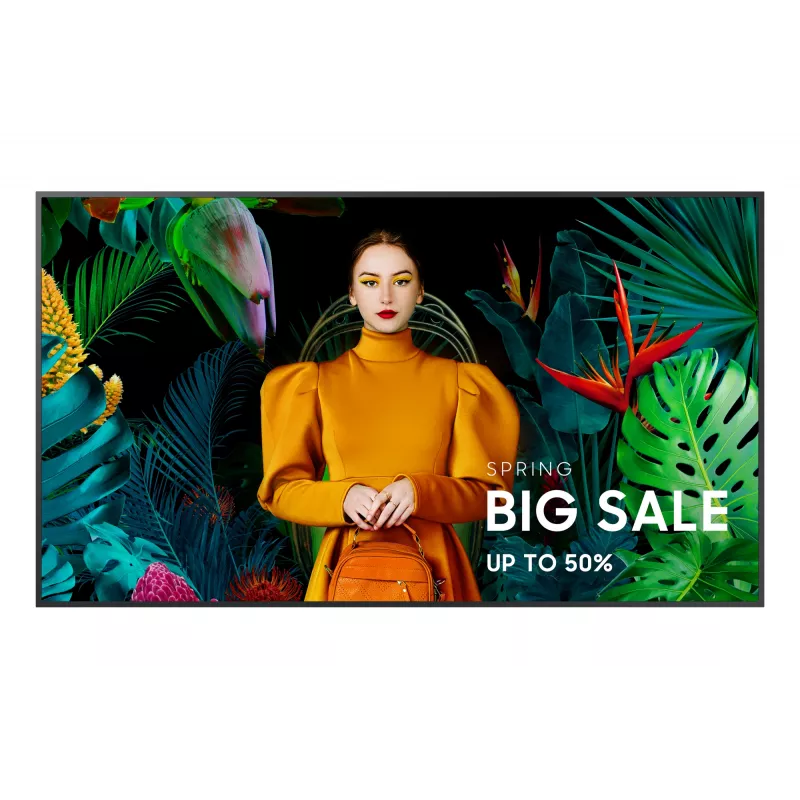 Samsung QB75C Digitālā izkārtne 190,5 cm (75 collas) LCD Wi-Fi 350 cd/m² 4K Ultra HD Melns ar iebūvētu Tizen procesoru 16/7