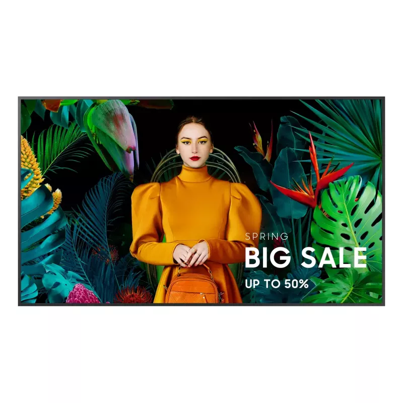 Samsung QB50C digitālais displejs 127 cm (50 inch) LCD Wi-Fi 350 cd/m² 4K Ultra HD Melns ar Tizen procesoru 16/7