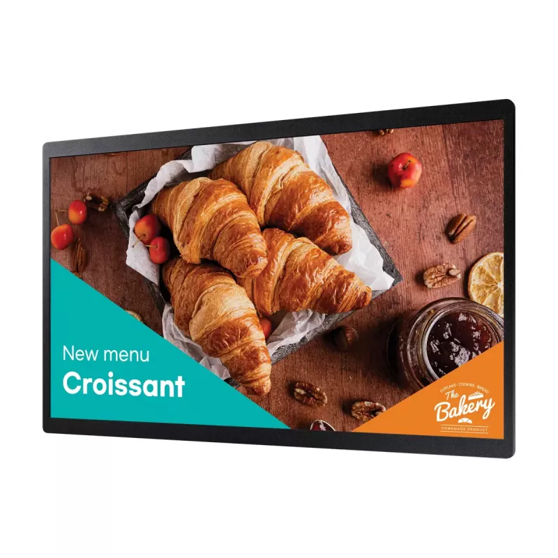 Samsung QB24C digitālās zīmju panelis 61 cm (24 collas) LED Wi-Fi 250 cd/m² Full HD Melns ar iebūvētu Tizen procesoru 16/7