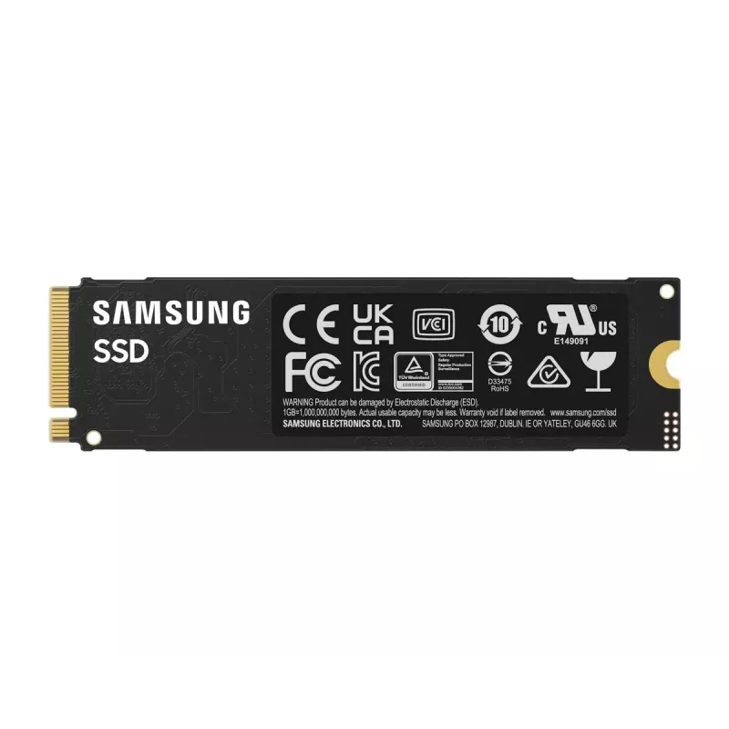 SSD M.2 2280 NVMe Samsung 1 TB (MZ-V9S1T0BW) PCIe 4.0, Nolasīšana 7150 MB/s, Rakstīšana 6300 MB/s