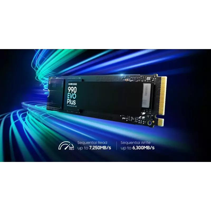 SSD M.2 2280 NVMe Samsung 1 TB (MZ-V9S1T0BW) PCIe 4.0, Nolasīšana 7150 MB/s, Rakstīšana 6300 MB/s