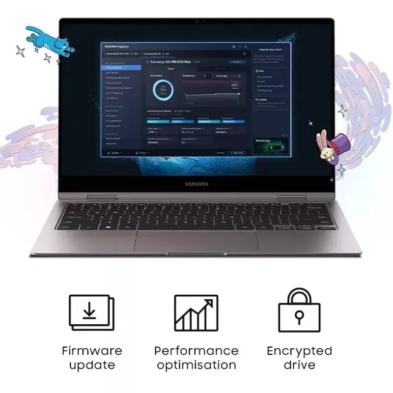 SSD M.2 2280 NVMe Samsung 1 TB (MZ-V9S1T0BW) PCIe 4.0, Nolasīšana 7150 MB/s, Rakstīšana 6300 MB/s