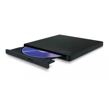 HITACHI-LG DATA STORAGE Slim Portable DVD-rakstītājs GP57EB40 - USB 2.0 - Melns