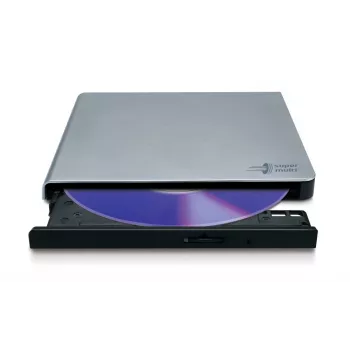 Hitachi-LG Data Storage Slim Portable DVD-rakstītājs GP57EB40 - USB 2.0 - Sudrabs