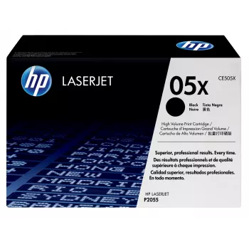 HP 05X High Yield Black Original LaserJet Toner kasetne, 6500 lapas, melna, 1 gab.