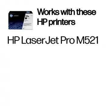 HP 55A melns oriģināls LaserJet tonera kasetne, 6000 lpp, Melns, 1 gab.