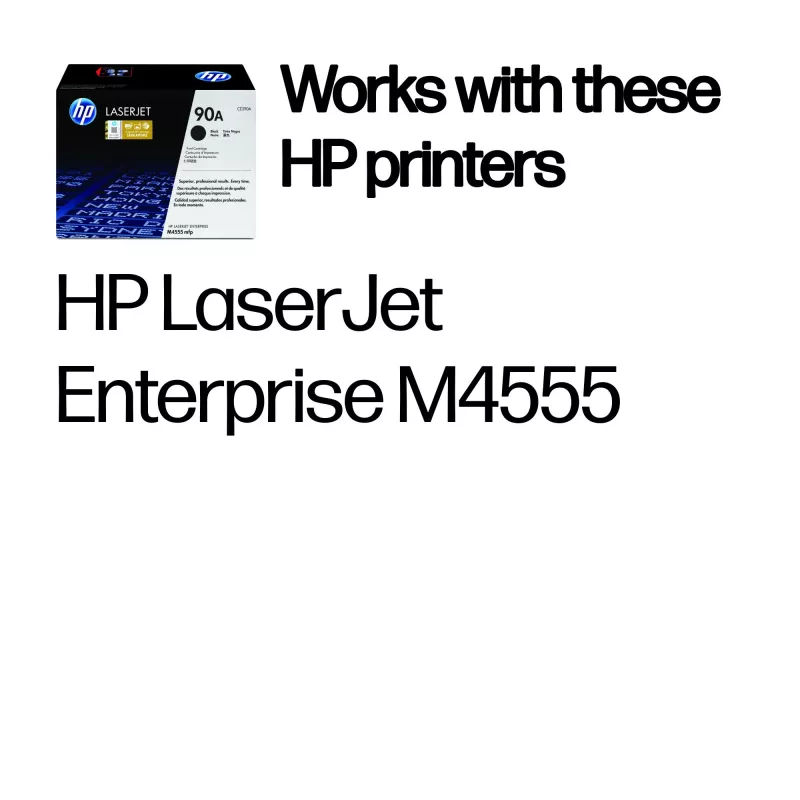HP 90A melnā oriģinālā lāzerprintera tonera kasetne