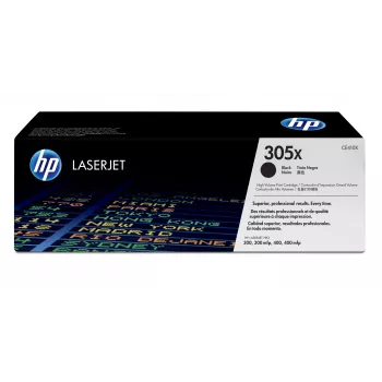 HP 305X augstas ražības melns oriģinālais lāzerprintera tonera kasetne