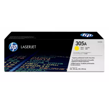 HP 305A oriģinālā dzeltenā LaserJet tonera kasetne, 2600 lapas, dzeltena, 1 gab.
