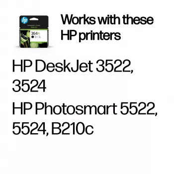 HP 364XL Augstas ražības melnā oriģinālā tintes kasetne