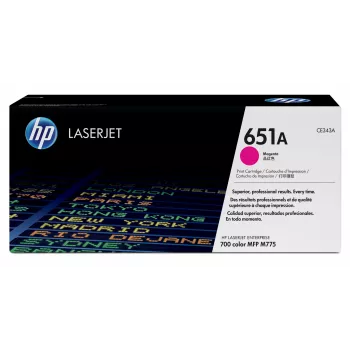 HP 651A Magenta oriģinālā LaserJet tonera kasetne, 16000 lapas, 1 gab.