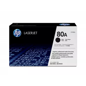 HP 80A Black Original LaserJet Tonera kasetne, 2560 lpp, Melna, 1 gab.