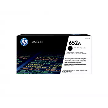 HP 652A Melna oriģinālā lāzerprintera tonera kasetne, 11500 lapas, Melna, 1 gab.