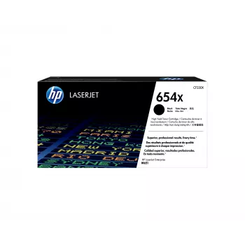 HP 654X augstas ietilpības melns oriģinālais LaserJet tonera kasetne CF330X
