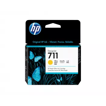 HP 711 29 ml dzeltenā tintes kasetne DesignJet