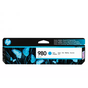 HP 980 Cyan oriģinālā tintes kasetne, Ciāna, 1 gab., 6600 lapas