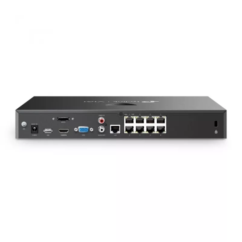 TP-Link VIGI NVR2008H-8MP 8 kanālu PoE+ tīkla video reģistrators