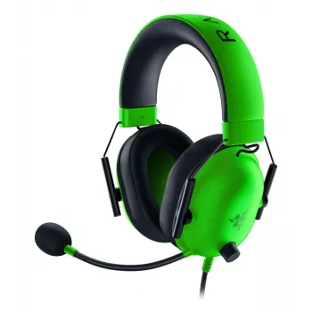 Vadu spēļu austiņas Razer BlackShark V2 X — apauss, 3.5 mm, 1.3 m kabelis, TriForce draiveri, virtuālais apkārtējais skaņas