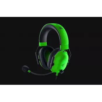 Vadu spēļu austiņas Razer BlackShark V2 X — apauss, 3.5 mm, 1.3 m kabelis, TriForce draiveri, virtuālais apkārtējais skaņas