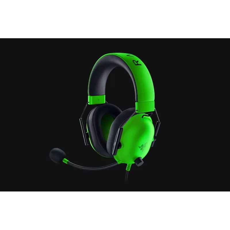 Vadu spēļu austiņas Razer BlackShark V2 X — apauss, 3.5 mm, 1.3 m kabelis, TriForce draiveri, virtuālais apkārtējais skaņas
