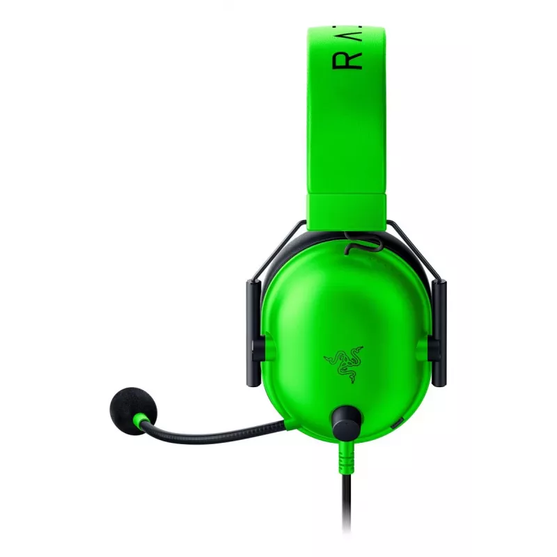 Vadu spēļu austiņas Razer BlackShark V2 X — apauss, 3.5 mm, 1.3 m kabelis, TriForce draiveri, virtuālais apkārtējais skaņas