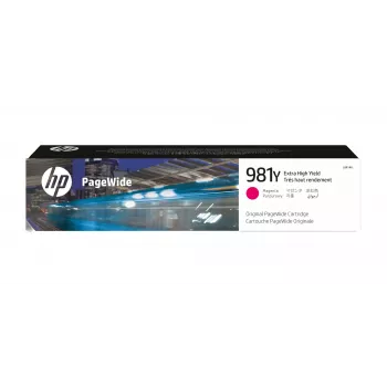 HP 981Y Īpaši lielas ietilpības fuksīna oriģinālā PageWide kasetne