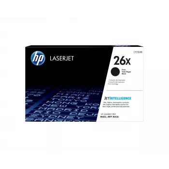 HP 26X augstas ražības melns oriģināls LaserJet tonera kasetne, 9000 lpp., melns, 1 gab.