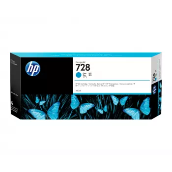 HP 728 300 ml Ciāna tintes kasetne DesignJet