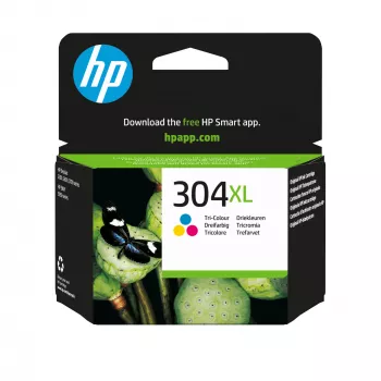 HP 304XL Trīskrāsu oriģinālā tintes kasetne