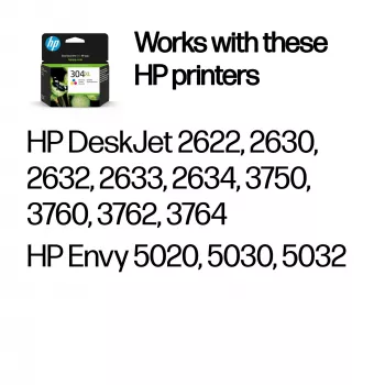 HP 304XL Trīskrāsu oriģinālā tintes kasetne
