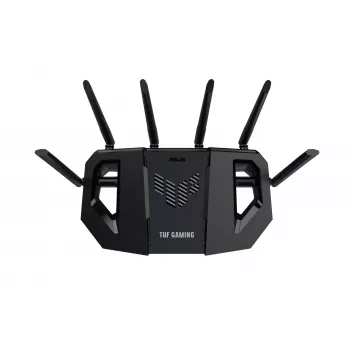 ASUS TUF Gaming BE6500 (TUF-BE6500) bezvadu maršrutētājs 2.5 Gigabit Ethernet divjoslu (2.4 GHz / 5 GHz) Melns